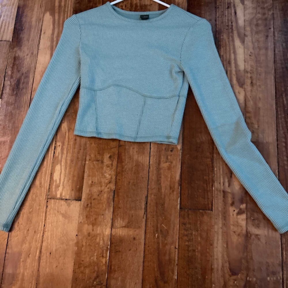 Long sleeve crop top